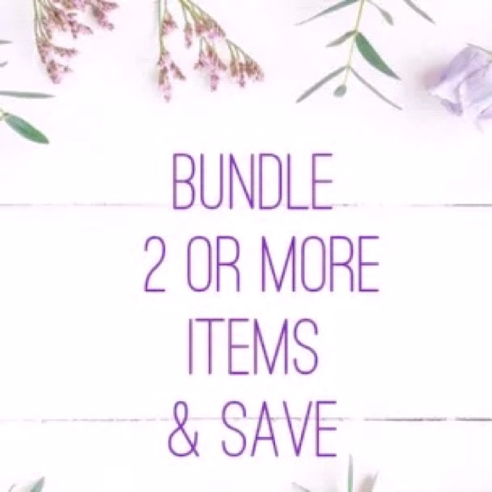 BUNDLE 2 or More Items and Receive 15% Off Your Purchase 😃🤑